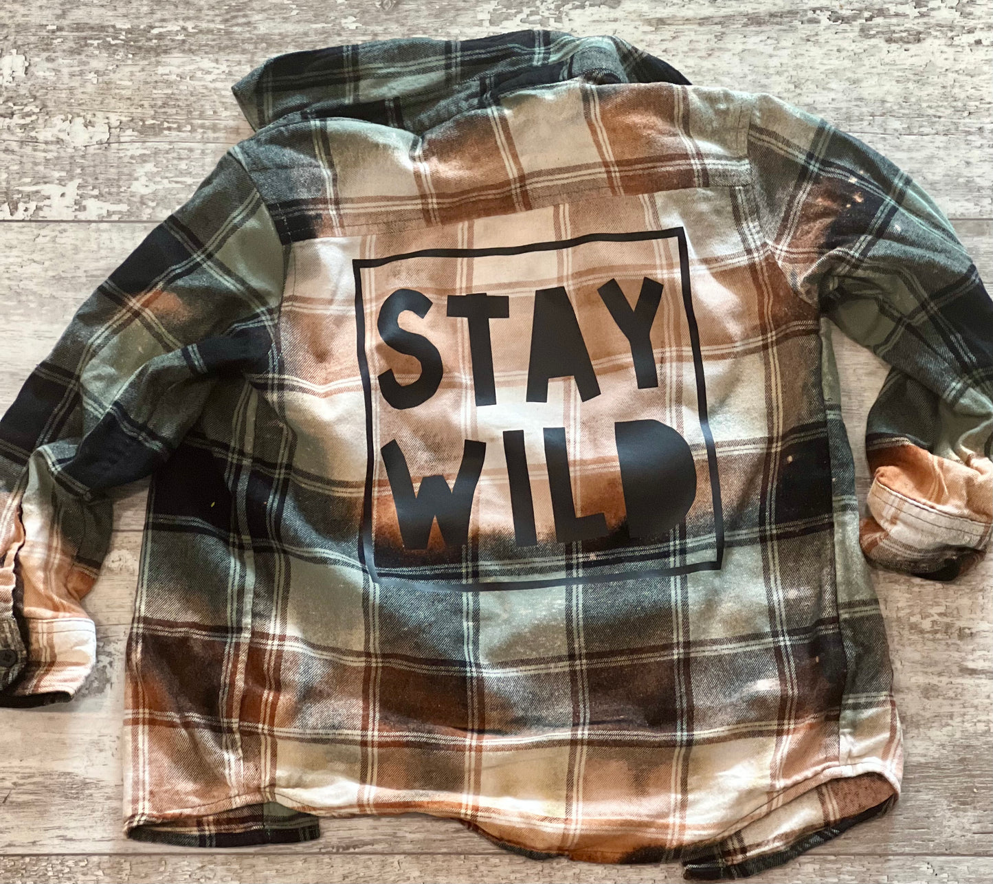 Youth stay wild flannel