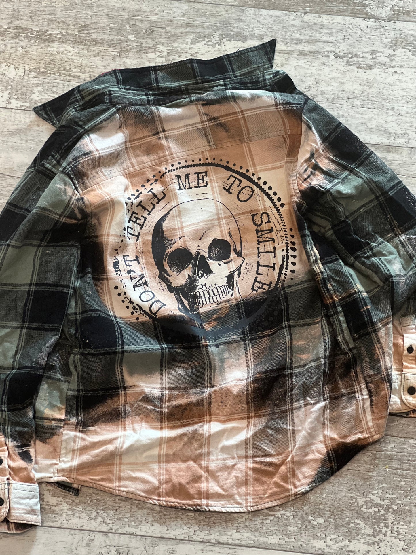 Youth skull flannel